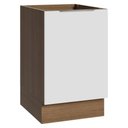 Ver imagem 1 de Balcão de Cozinha 50cm 1 Porta (sem Tampo) Rustic/branco Stella Madesa