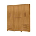 Ver imagem 1 de Roupeiro 200cm 6 Portas 6 Gavetas sem Espelho - Ssx Multicoisas