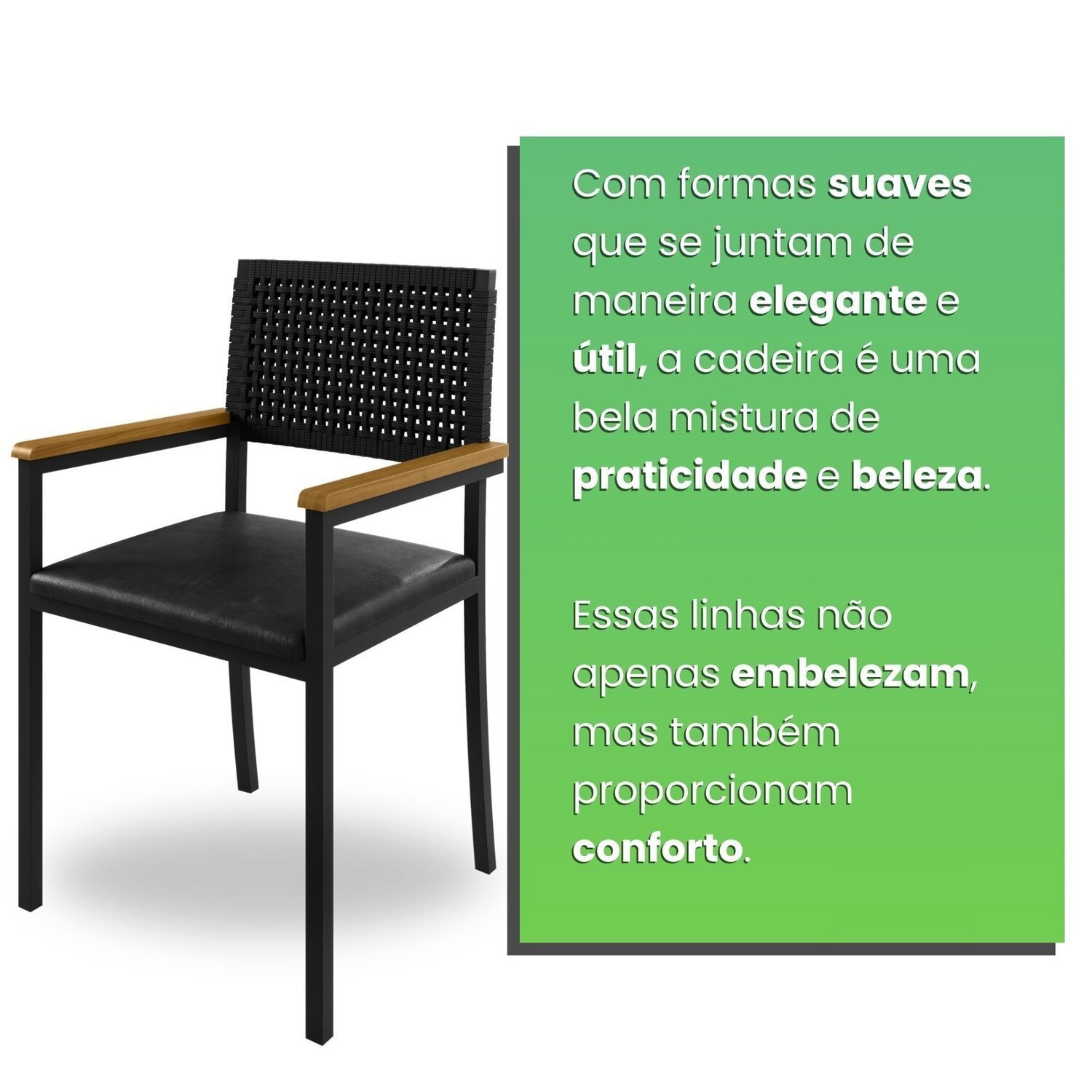 Conjunto Sala de Jantar 4 Cadeiras Madri com Braço Mesa Redonda 120cm Tampo Mdf Coliseu - 7