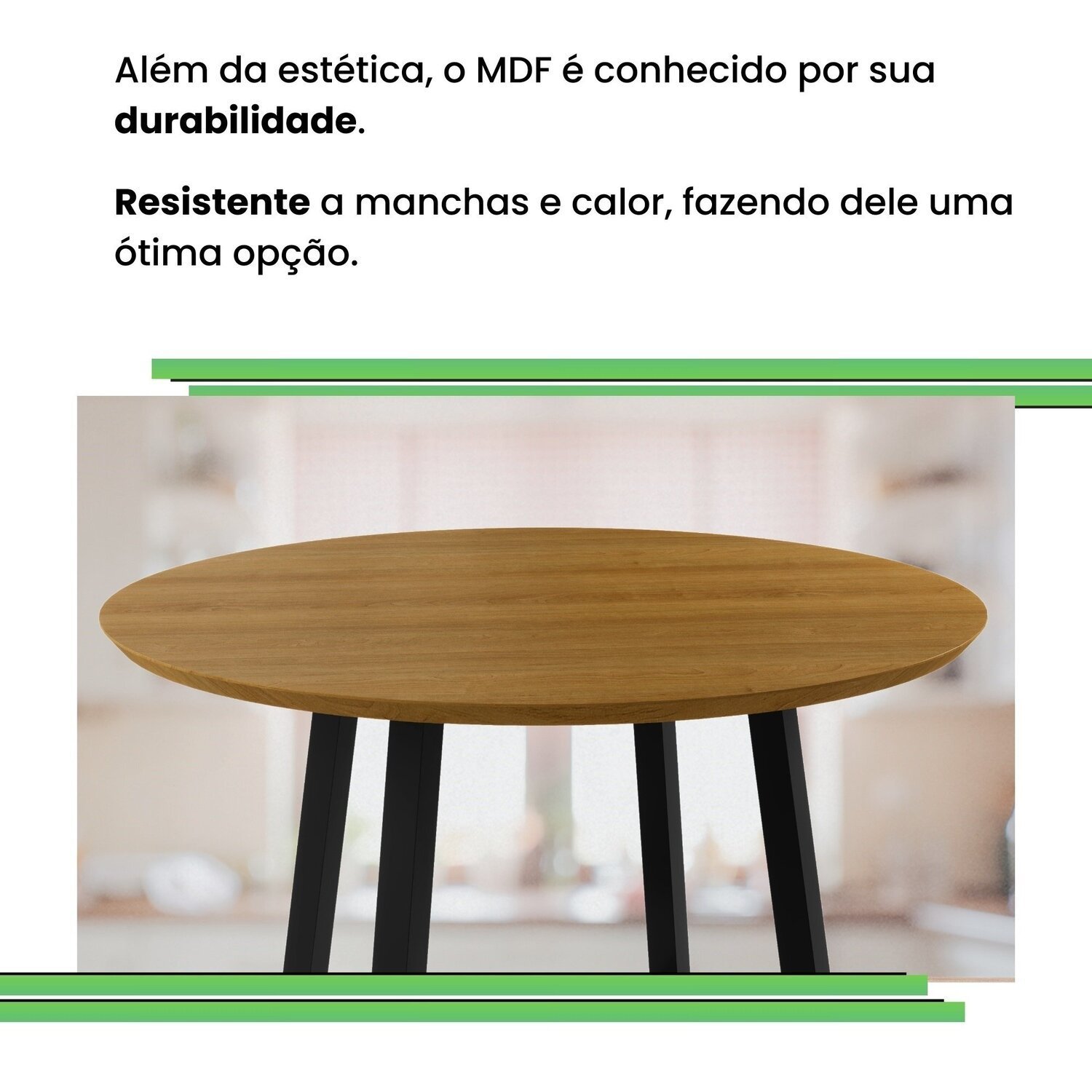 Conjunto Sala de Jantar 4 Cadeiras Madri com Braço Mesa Redonda 120cm Tampo Mdf Coliseu - 8