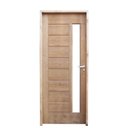 Ver imagem 1 de Kit Porta de Madeira 210x82cm Batente 11cm Bbv Eco Uniportas Abertura Esquerda Marrom