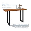Ver imagem 6 de Buffet Aparador Ripado Madeira Maciça e Aço 130cm Itália Marrom/Preto