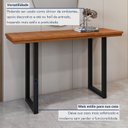 Ver imagem 7 de Buffet Aparador Ripado Madeira Maciça e Aço 130cm Itália Marrom/Preto