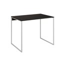 Ver imagem 1 de Mesa para Escritório Industrial Base Ferro Branco Tampo Mdp Preto 110x50