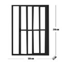 Ver imagem 4 de Porta Sacada de Alumínio 3 Folhas 210x120cm com Fechadura Linha 25