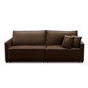 Ver imagem 5 de Sofá Sem Caixa Retrátil Reclinável 2,10m Karen Veludo Marrom Adonai Estofados