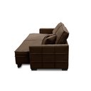 Ver imagem 6 de Sofá Sem Caixa Retrátil Reclinável 2,10m Karen Veludo Marrom Adonai Estofados
