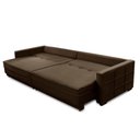 Ver imagem 3 de Sofá Sem Caixa Retrátil Reclinável 2,10m Karen Veludo Marrom Adonai Estofados