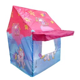 Barraca Casinha Infantil Com Toldo e Janelinha Unicórnio - 3