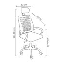 Ver imagem 4 de Kit 6 Cadeiras de Escritório Presidente Tela Mesh Cádis