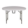 Mesa Dobrável Redonda Arizona Fratini 122 Cm (largura) Tampo Plástico Branco Base Aço Carbono - 6