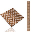 Ver imagem 1 de Cópia - Pastilha de Vidro Adesiva Kit 10 Uni Parede Cozinha Banheiro Sala Decorativa Facil Aplicacao