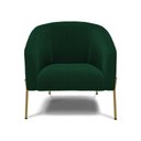 Ver imagem 2 de Cadeira Sala de Jantar Pé Ferro Dourado Kit 2 Stella Bouclê D03 - D'Rossi Cor Verde