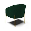 Ver imagem 4 de Cadeira Sala de Jantar Pé Ferro Dourado Kit 2 Stella Bouclê D03 - D'Rossi Cor Verde