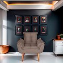 Ver imagem 5 de Poltrona para Sala e Quarto Decorativa Opala Suede Capuccino