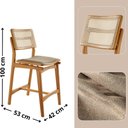 Ver imagem 4 de Conjunto Mesa Bistrô Ballare Tampo de 60cm Redondo e 4 Banquetas Eva Premium