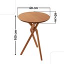 Ver imagem 3 de Conjunto Mesa Bistrô Ballare Tampo de 60cm Redondo e 4 Banquetas Eva Premium