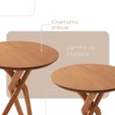 Ver imagem 5 de Conjunto Mesa Bistrô Ballare Tampo de 60cm Redondo e 4 Banquetas Eva Premium