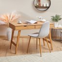 Ver imagem 4 de Mesa Escrivaninha Madeira 2 Gavetas Retro Milo Madeirado Idimex