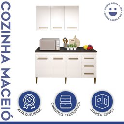 Cozinha Completa 6 Portas 3 Gavetas Maceió - 2
