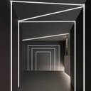 Ver imagem 3 de Perfil Alumínio Preto Sobrepor + Fita Led Frio + Fonte 2m