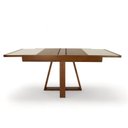 Ver imagem 7 de Conjunto Sala de Jantar Atena Mesa Extensível 178x78cm Tampo Vidro 6 Cadeiras Assento Estofado Marrom/Pinhão