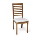 Ver imagem 5 de Conjunto Sala de Jantar Atena Mesa Extensível 178x78cm Tampo Vidro 6 Cadeiras Assento Estofado