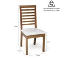 Ver imagem 4 de Conjunto Sala de Jantar Atena Mesa Extensível 178x78cm Tampo Vidro 6 Cadeiras Assento Estofado