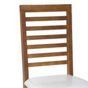 Ver imagem 6 de Conjunto Sala de Jantar Atena Mesa Extensível 178x78cm Tampo Vidro 6 Cadeiras Assento Estofado