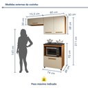 Ver imagem 3 de Cozinha Completa Modulada 4 Portas Paraty Mais Funcional