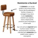 Ver imagem 7 de 2 Banquetas com Encosto para Bancada de Cozinha Estofada Resistente