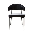 Ver imagem 6 de Cadeira Bless Fixa com 4 Pés 55 x 52,5 x 77,5 cm com 1 Unidade Preto