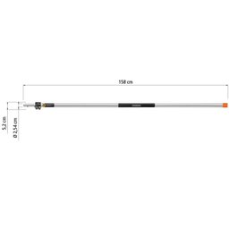 Kit Colhedor de Frutas Médio Tramontina em Aço 77819151 + Cabo Metálico Extensível 3m Tramontina - 4