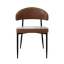 Ver imagem 6 de Cadeira Bless Fixa com 4 Pés 55 x 52,5 x 77,5 cm com 2 Unidades Marrom/Whisky/Preto