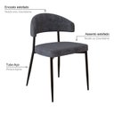 Ver imagem 5 de Cadeira Bless Fixa com 4 Pés 55 X 52,5 X 77,5 Cm com 2 Unidades