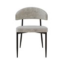 Ver imagem 6 de Cadeira Bless Fixa com 4 Pés 55 x 52,5 x 77,5 cm com 2 Unidades Bege/Off White/Preto