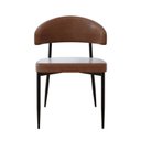 Ver imagem 6 de Cadeira Bless Fixa com 4 Pés 55 x 52,5 x 77,5 cm com 4 Unidades Marrom/Whisky/Preto