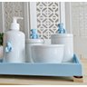 Kit Higiene Porcelana Bebê Urso Azul bebê + Bandeja - 2