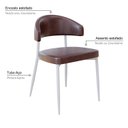 Ver imagem 5 de Cadeira Bless Fixa com 4 Pés 55 X 52,5 X 77,5 Cm com 2 Unidades