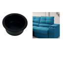 Ver imagem 2 de Kit 4 Porta Copos de Embutir para Lancha Barco Preto