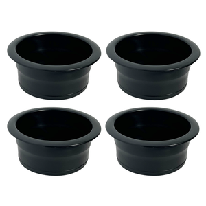 Kit 4 Porta Copos de Embutir para Lancha Barco Preto