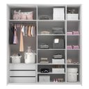 Ver imagem 4 de Guarda-Roupa de Bebê 5 Portas Modulados Branco