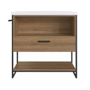 Ver imagem 3 de Gabinete de Banheiro Industrial de Chão 80cm com Lavatório e Espelheira