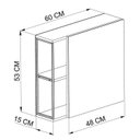 Ver imagem 7 de Gabinete de Banheiro Industrial de Chão 80cm com Lavatório e Espelheira