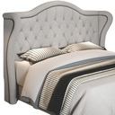 Ver imagem 3 de Cabeceira Cama Box Queen Monarque para Quarto em Linho Bege Claro - Larbelle