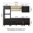 Ver imagem 3 de Cozinha Completa Reims com Armário e Balcão Preto