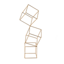 Ver imagem 2 de Quadradinho Triplo de Ferro Decorativo Estoli Moderno