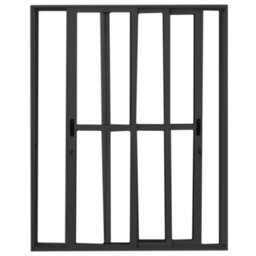 Porta Sacada de Alumínio 3 Folhas Móveis 210 X 200cm com Fechadura Linha 25 - 2 Porta Sacada de Alumínio 3 Folhas Móveis 210 X 200cm com Fechadura Linha 25 - 2