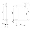 Ver imagem 2 de Torneira de Mesa para Cozinha com Bica Móvel 90° Basic