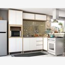 Ver imagem 1 de Cozinha Modulada de Canto 5 Peças com Armário Balcões e Paneleiro Mel Luciane Móveis